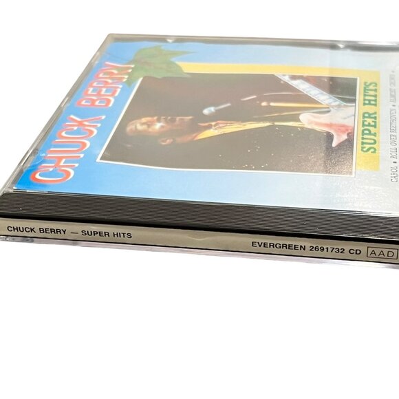 Chuck Berry "Super Hits" CD Album RARE Import West Germany Evergreen - Picture 3 of 4
